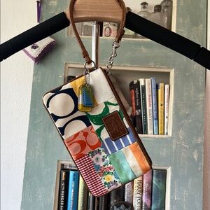 COACH Patchwork Wristlet NWOT